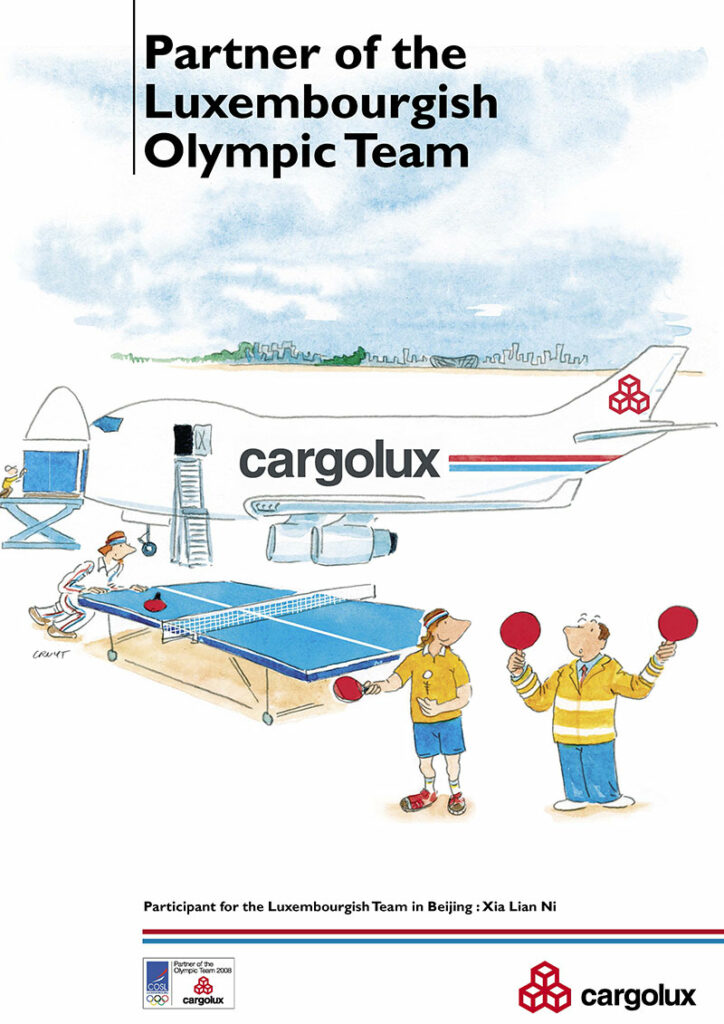 communication entreprise cargolux partner olympics