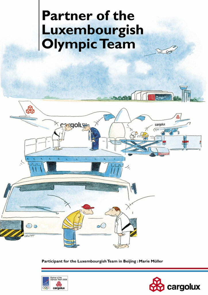 communication entreprise cargolux partner olympics