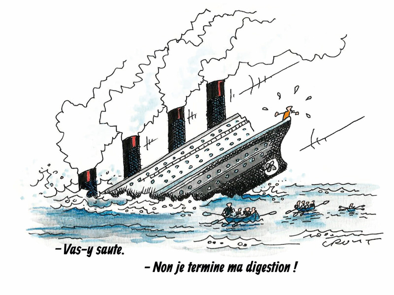 cartoon titanic