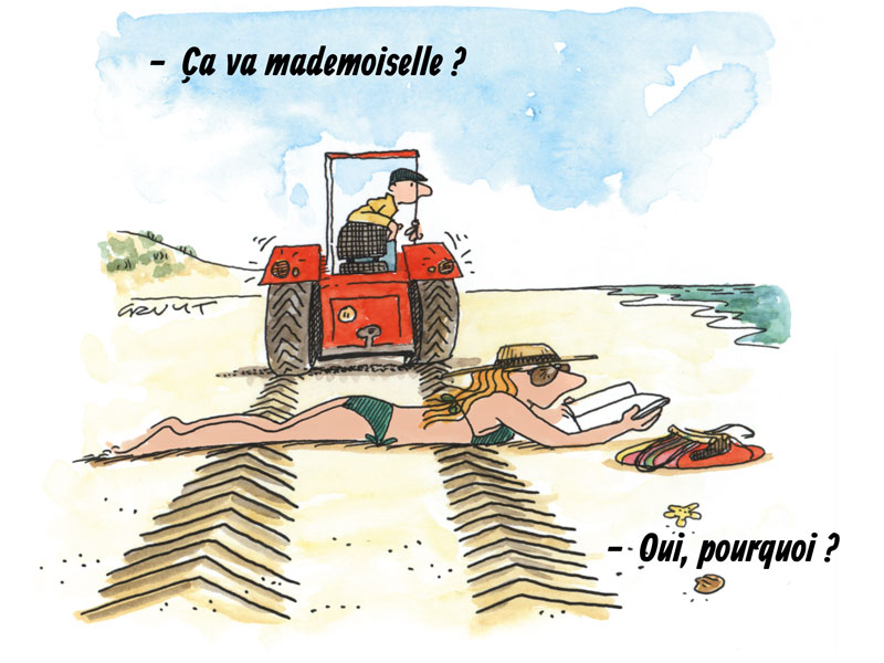 engins d'entretien a la plage